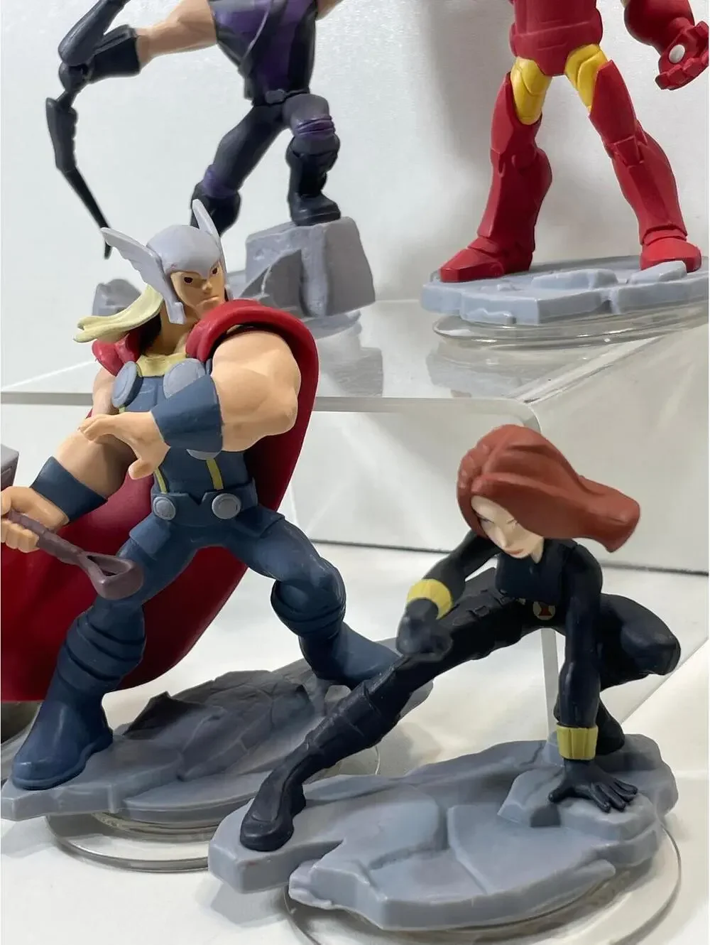 Marvel Avengers Disney Infinity 2.0 Figures - Iron Man, Thor, Black Widow, Hawk